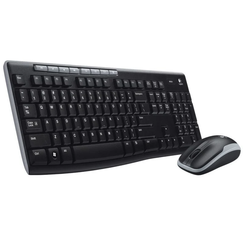 Teclado e Rato Wireless Logitech Wireless Combo MK270 - Preto