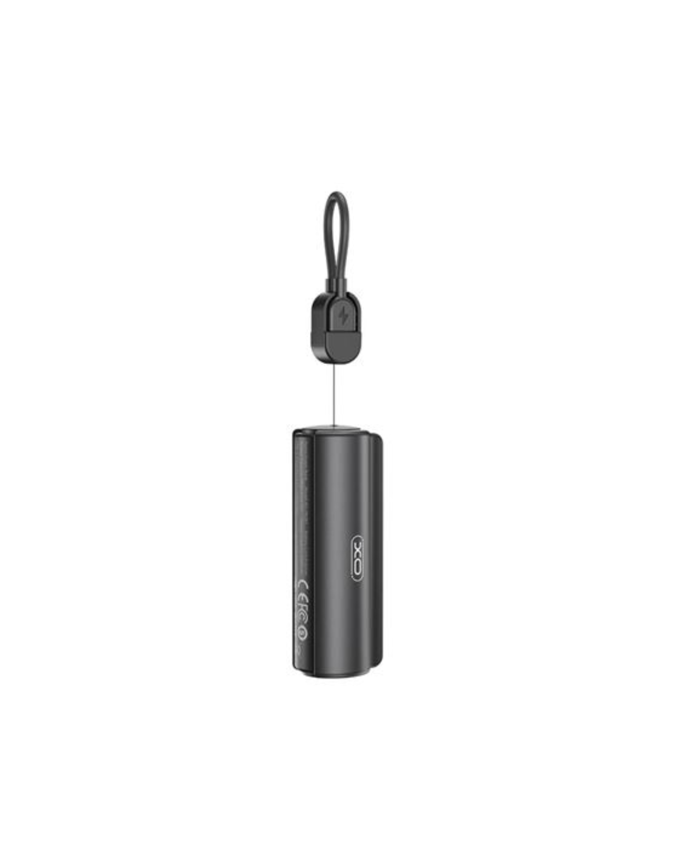 XO PR281 — Mini Power Bank 5.000 mAh com Lanterna, USB-C (Preto)