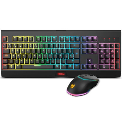 Pack Gaming Krom Kabala / Teclado + Rato Wireless