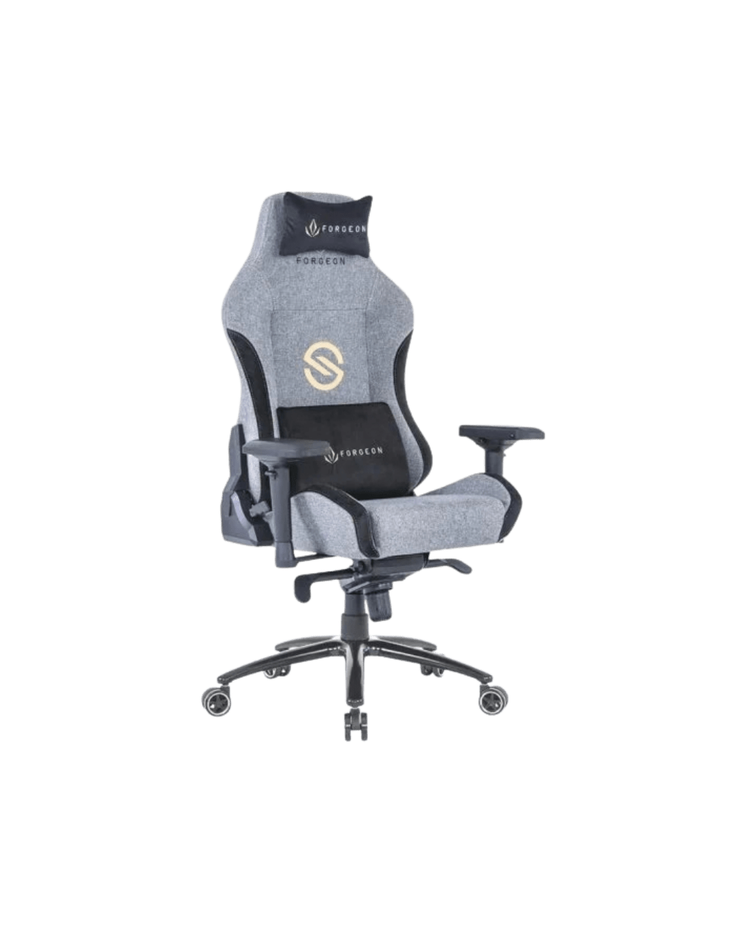 Cadeira Gaming Forgeon Spica: Tecido Respirável e Ergonómica em Cinzento - Bee Store