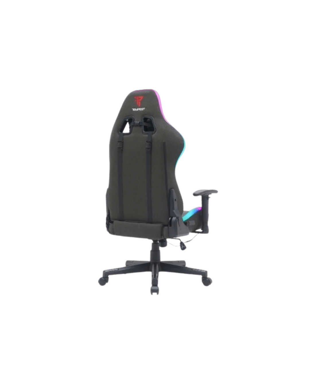 Cadeira Gaming Tempest Glare RGB: Tecido Respirável e Iluminação Imersiva em Preto - Bee Store