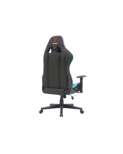 Cadeira Gaming Tempest Glare RGB: Tecido Respirável e Iluminação Imersiva em Preto - Bee Store
