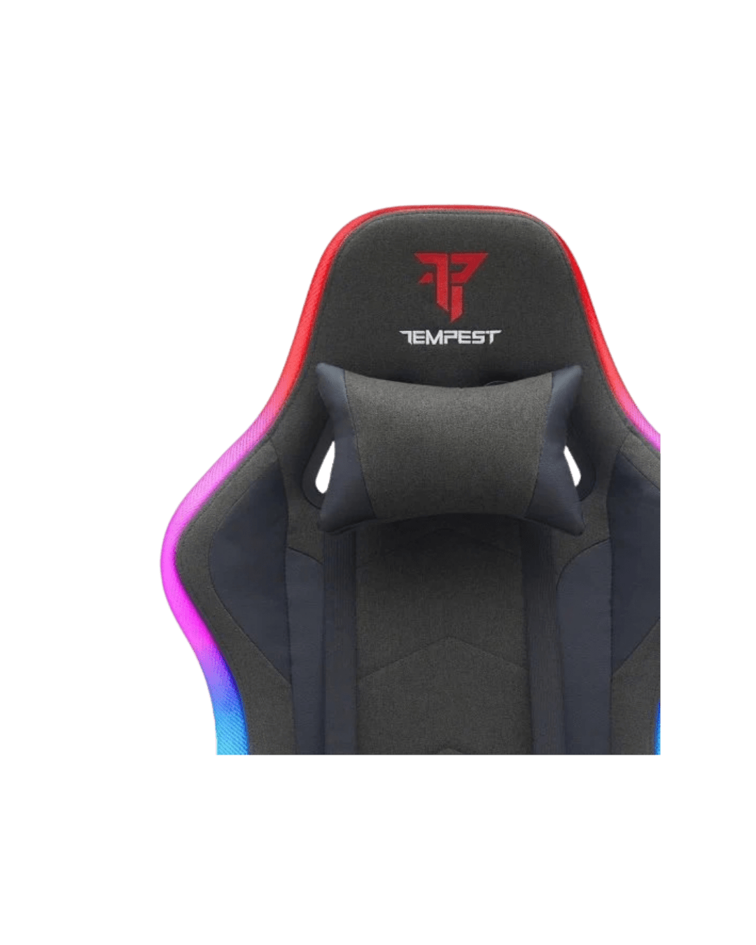 Cadeira Gaming Tempest Glare RGB: Tecido Respirável e Iluminação Imersiva em Preto - Bee Store