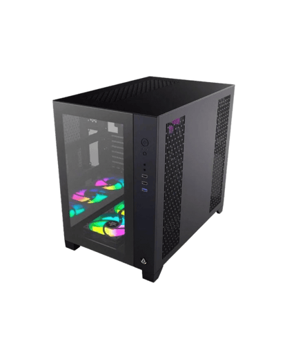 Caixa PC Forgeon Tiberium ARGB Torre ATX | Vidro Temperado | USB 3.0 | Preta - Bee Store