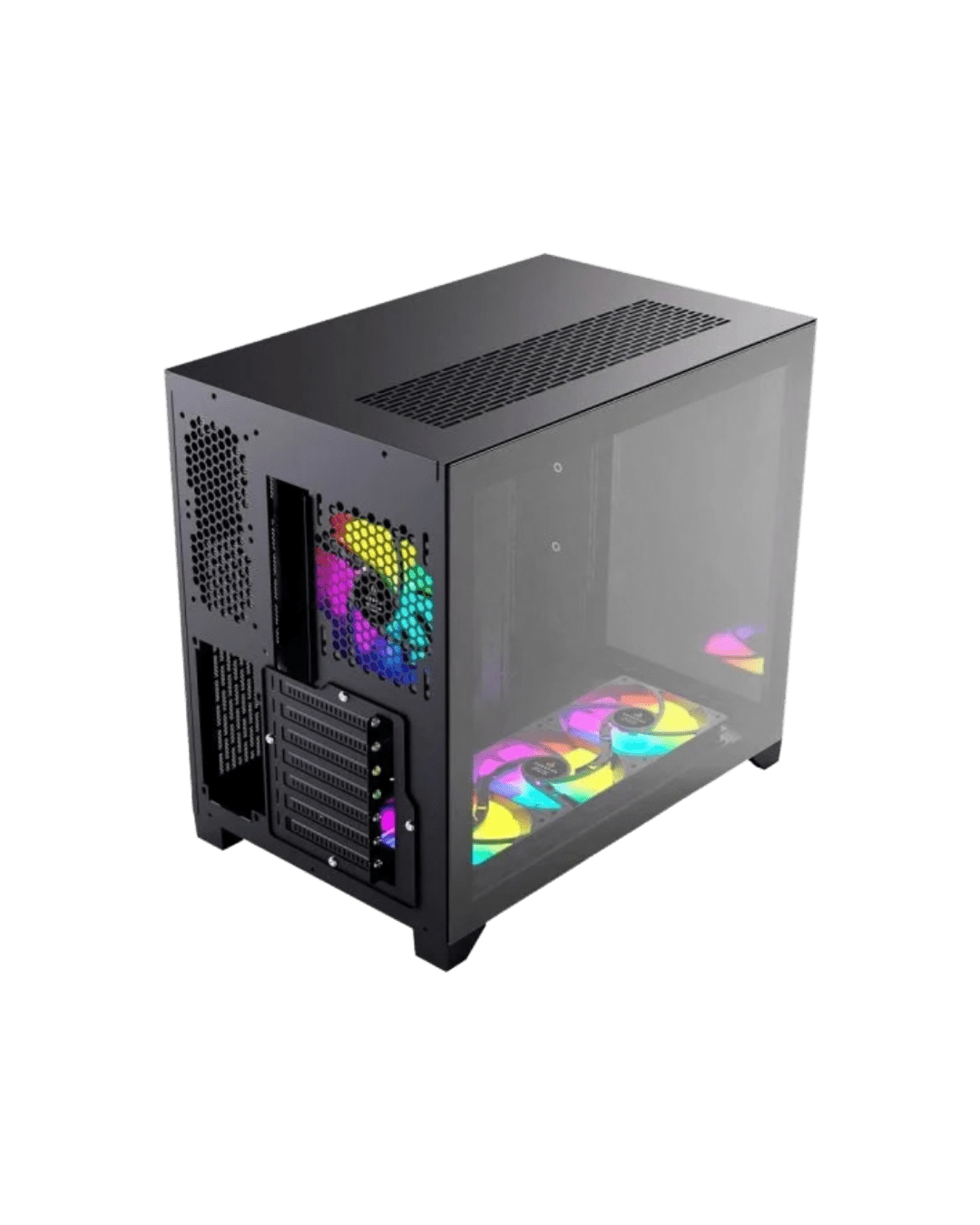 Caixa PC Forgeon Tiberium ARGB Torre ATX | Vidro Temperado | USB 3.0 | Preta - Bee Store