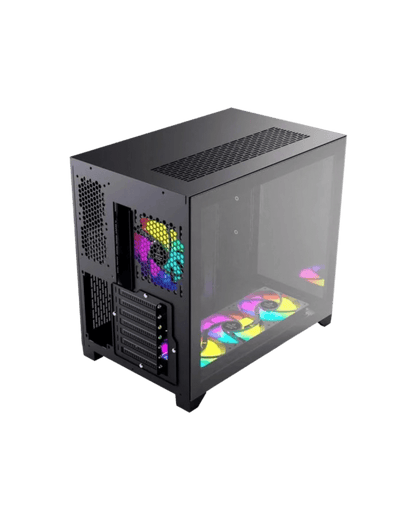 Caixa PC Forgeon Tiberium ARGB Torre ATX | Vidro Temperado | USB 3.0 | Preta - Bee Store