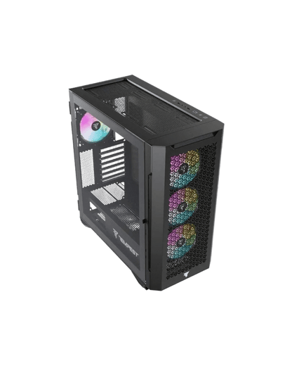 Caixa PC Tempest Bastion ARGB ATX | Painel Mesh | Vidro Temperado | Preta - Bee Store