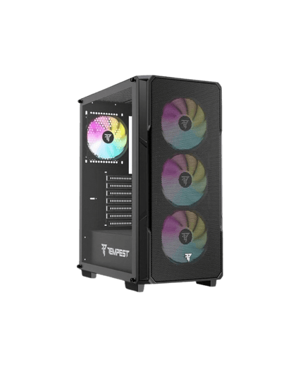 Caixa PC Tempest Garrison ARGB ATX | Vidro Temperado | USB 3.0 | Preta - Bee Store