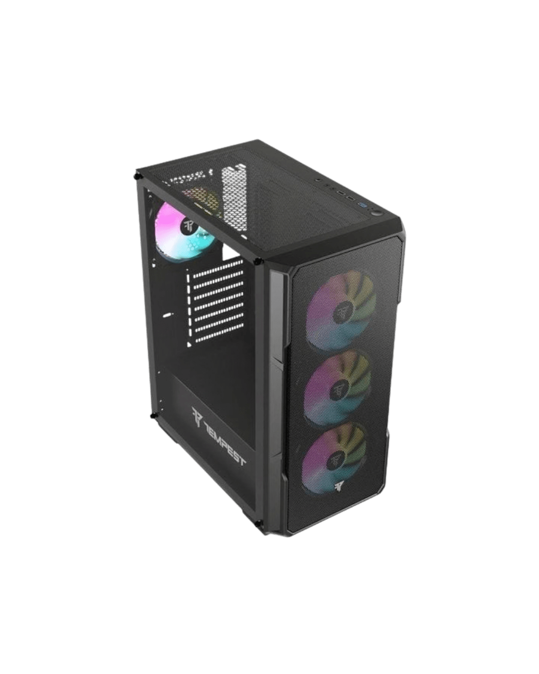 Caixa PC Tempest Garrison ARGB ATX | Vidro Temperado | USB 3.0 | Preta - Bee Store