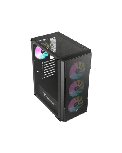 Caixa PC Tempest Garrison ARGB ATX | Vidro Temperado | USB 3.0 | Preta - Bee Store