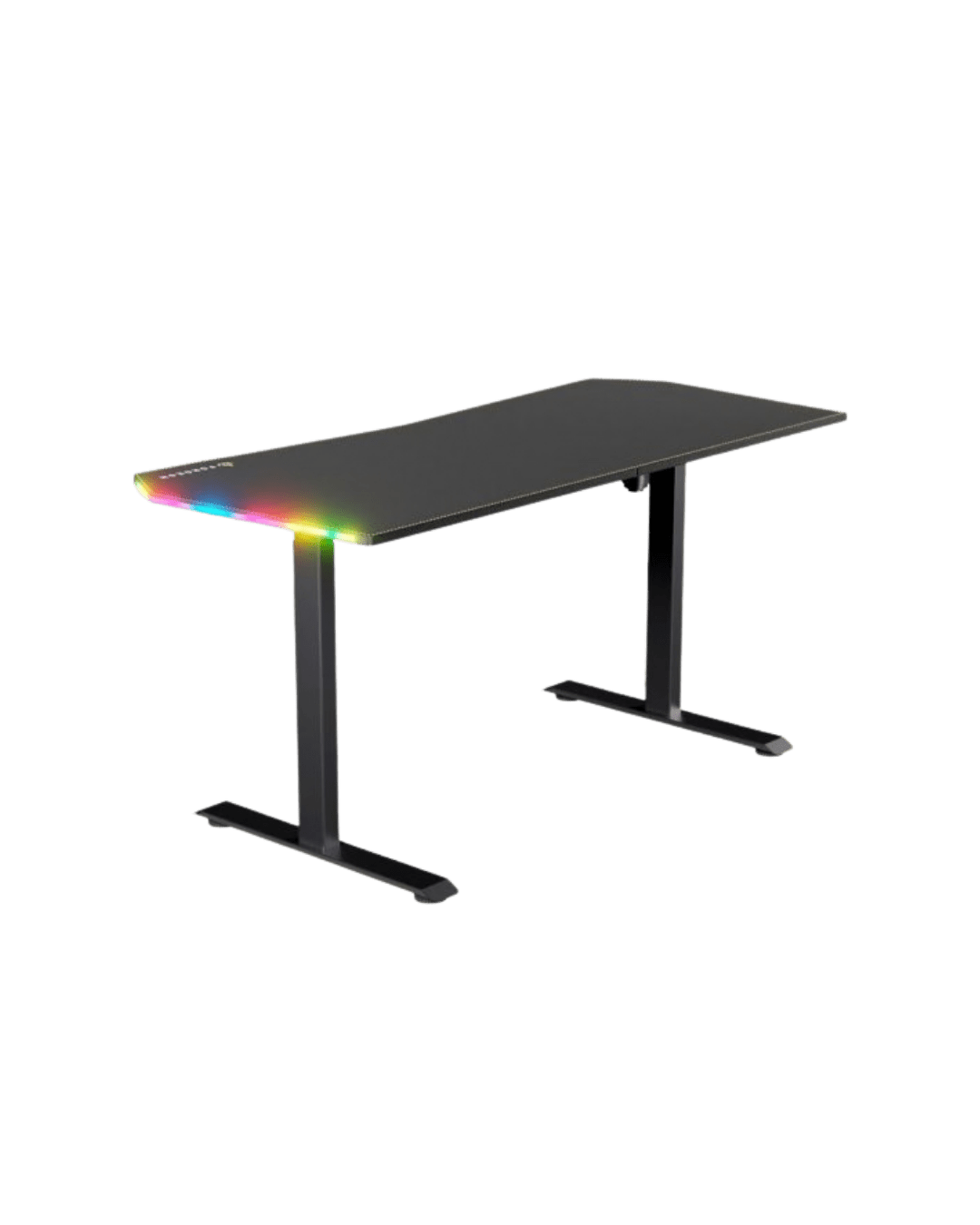 Mesa Gaming Forgeon Battleground Black Elevável com Motor 140x70cm RGB Preta - Bee Store