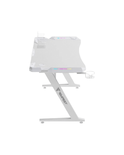 Mesa Gaming Tempest Safezone White 120x66cm RGB Branca - Bee Store