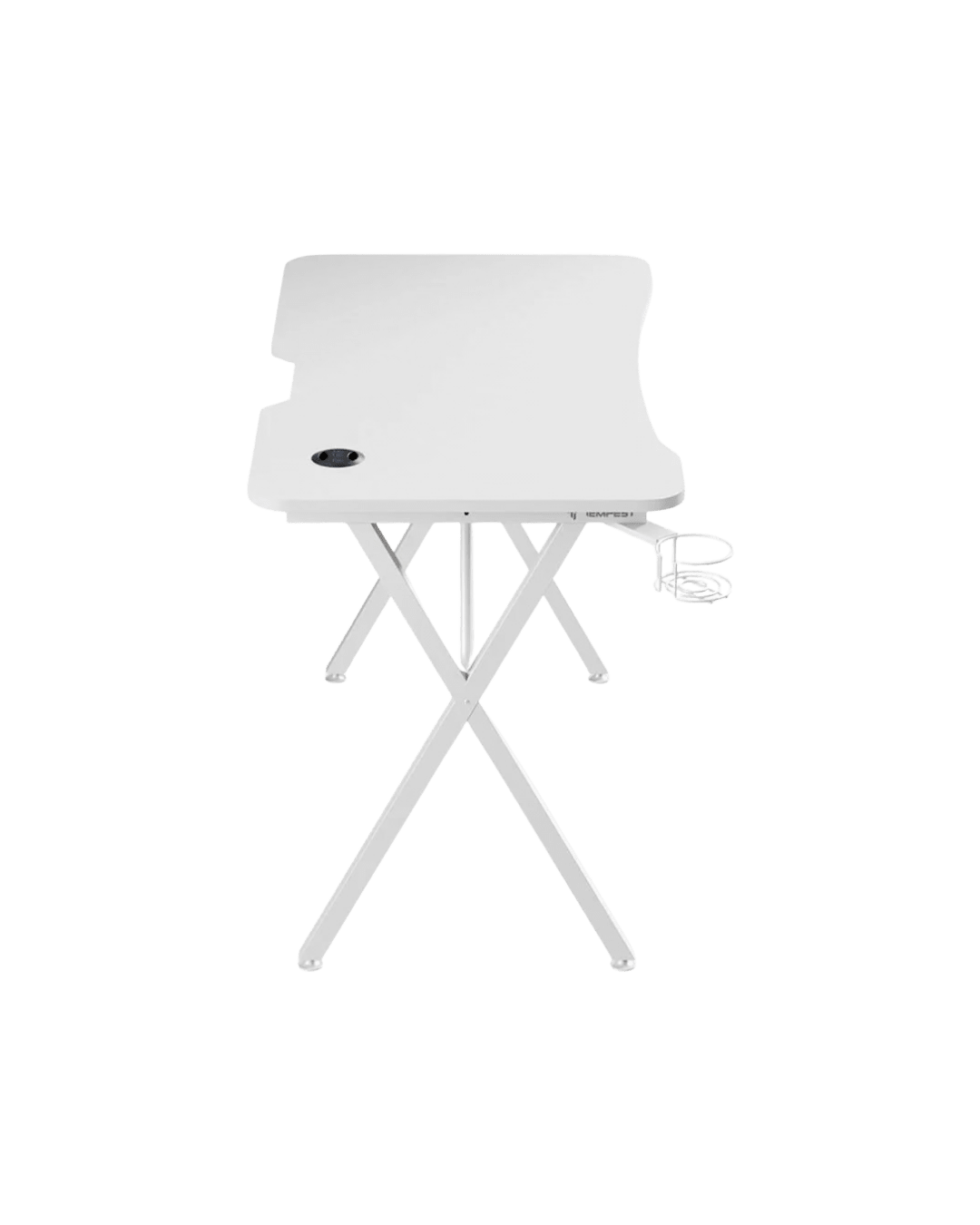 Mesa Gaming Tempest Shelter White 120x60cm RGB Branca - Bee Store