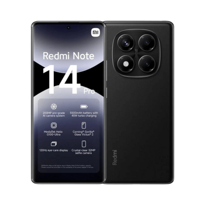 Xiaomi Redmi Note 14 Pro 4G Dual Sim 8GB RAM 256GB - Midnight Black - Bee Store
