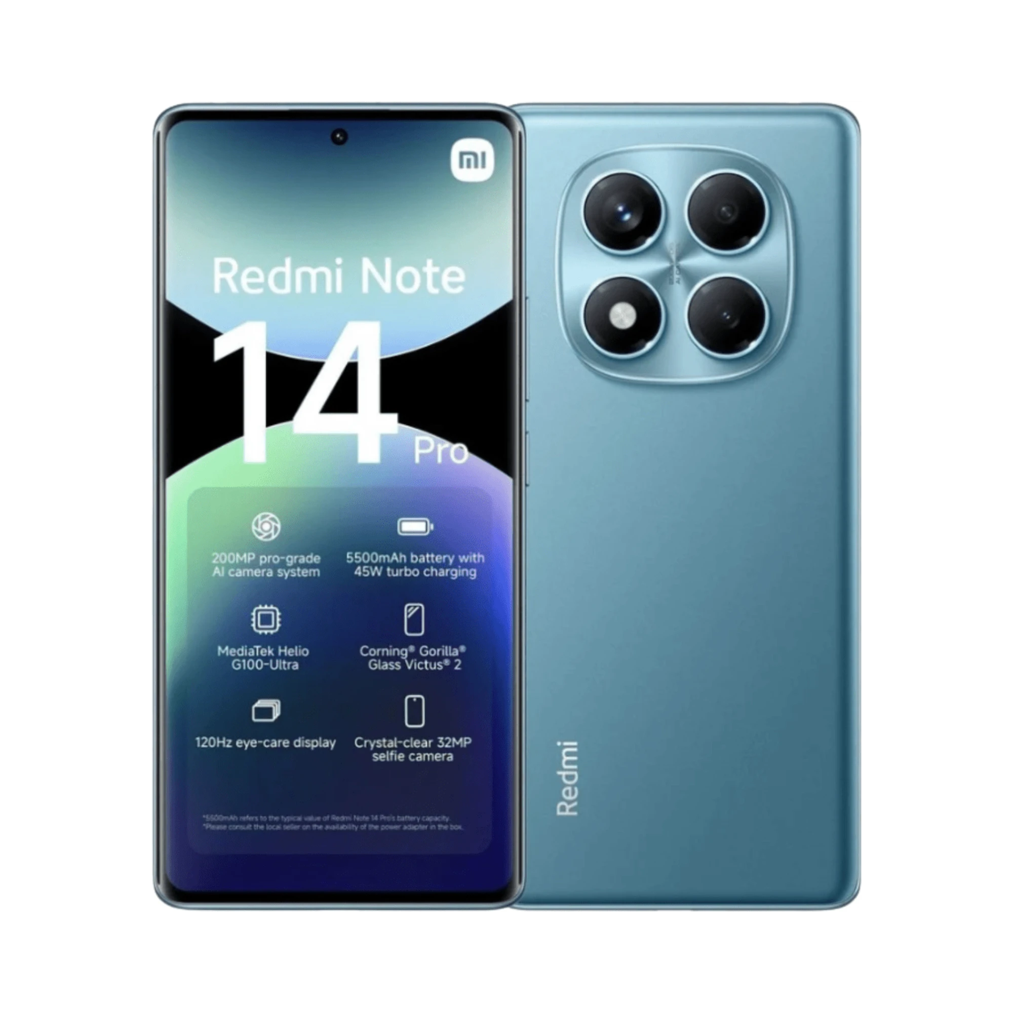 Xiaomi Redmi Note 14 Pro 4G Dual Sim 8GB RAM 256GB - Ocean Blue - Bee Store