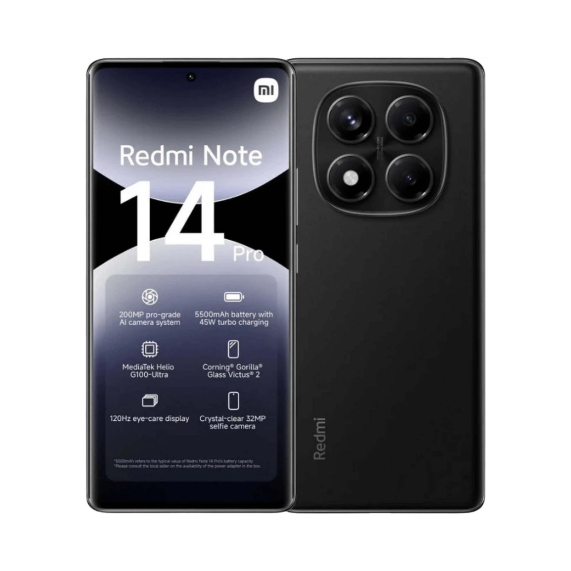 Xiaomi Redmi Note 14 Pro 5G Dual Sim 8GB RAM 256GB - Midnight Black - Bee Store