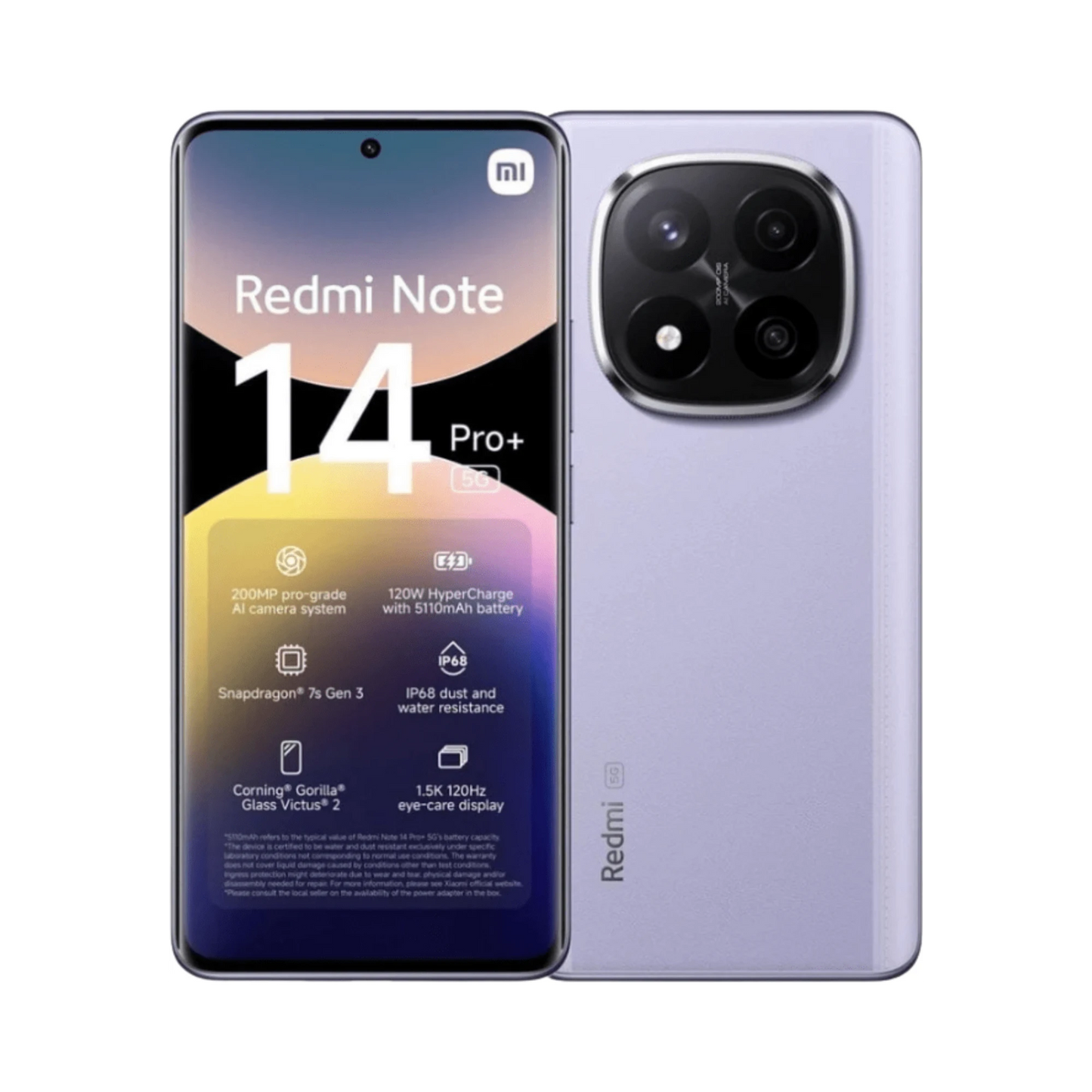 Xiaomi Redmi Note 14 Pro+ 5G Dual Sim 8GB RAM 256GB - Lavender Purple - Bee Store