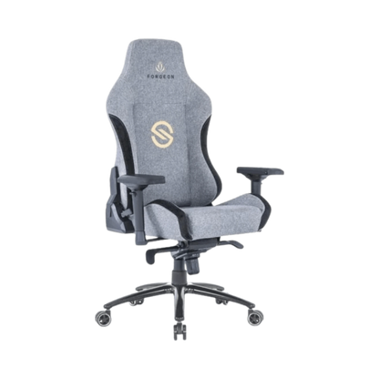 Cadeira Gaming Forgeon Spica: Tecido Respirável e Ergonómica em Cinzento - Bee Store