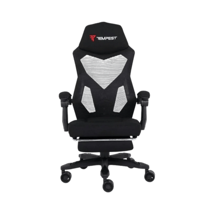 Cadeira Gaming Tempest AeroGamer Tecido Respirável Preta - Bee Store