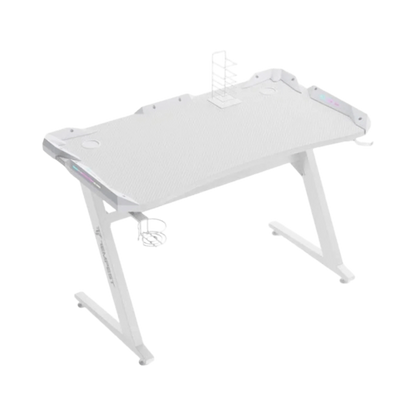 Mesa Gaming Tempest Safezone White 120x66cm RGB Branca - Bee Store