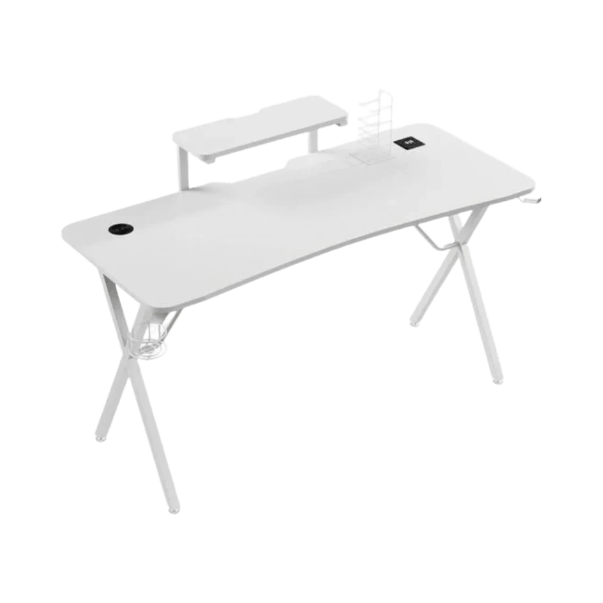 Mesa Gaming Tempest Haven White 120x60cm RGB Branca - Bee Store