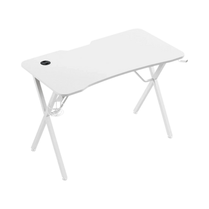 Mesa Gaming Tempest Shelter White 120x60cm RGB Branca - Bee Store