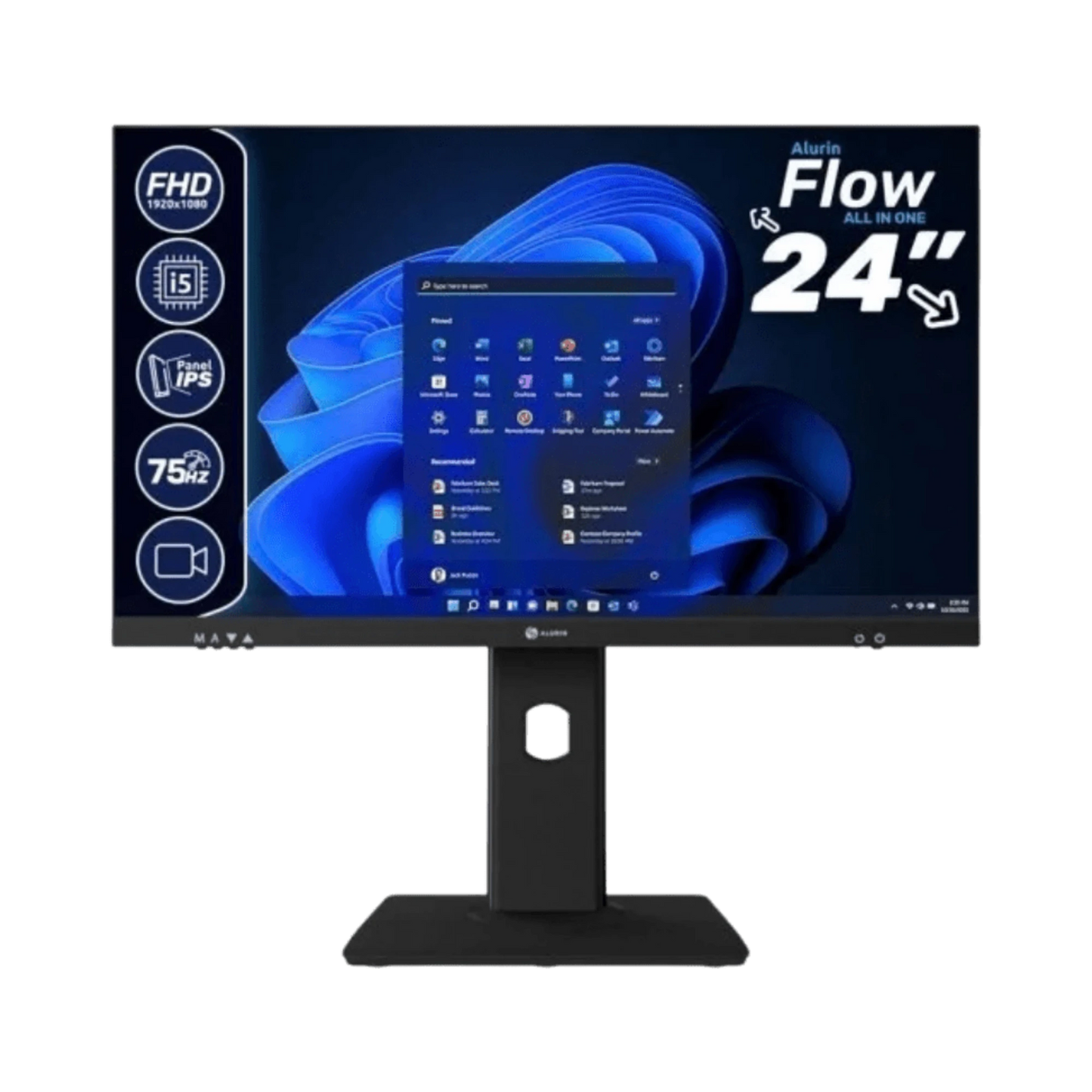 All - in - One Alurin Flow 24" | Intel Core i5 - 12400 | 16GB RAM | 1TB SSD | Windows 11 Pro - Bee Store