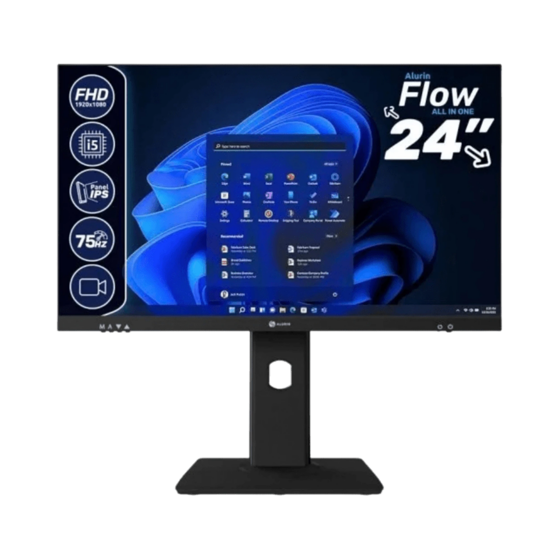 All - in - One Alurin Flow 24" | Intel Core i5 - 12400 | 16GB RAM | 1TB SSD | Windows 11 Pro - Bee Store
