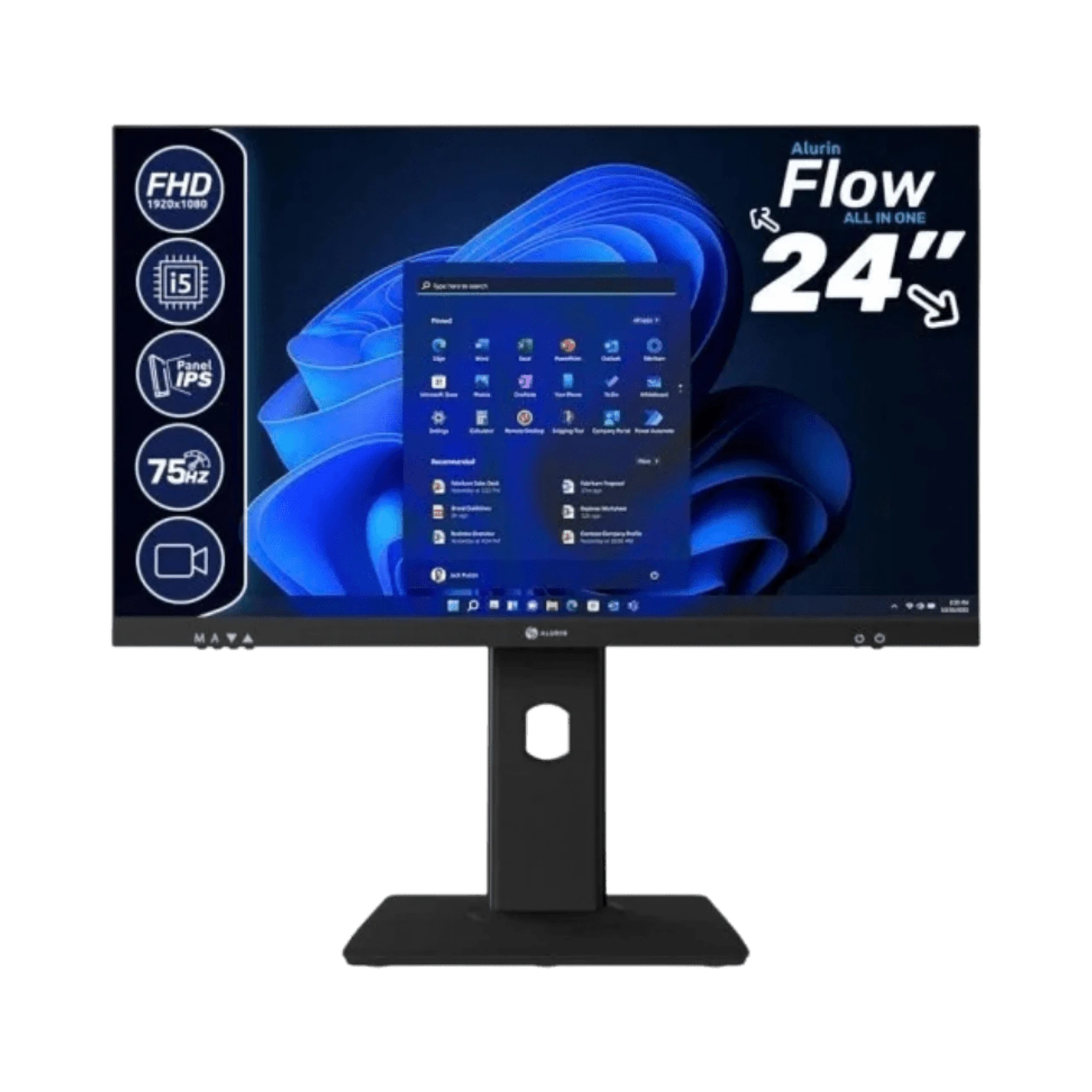 All - in - One Alurin Flow 24" | Intel Core i5 - 12400 | 16GB RAM | 1TB SSD | Windows 11 Pro - Bee Store