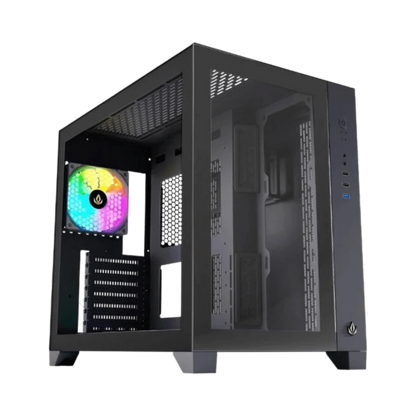 Caixa PC Forgeon Tiberium ARGB Torre ATX | Vidro Temperado | USB 3.0 | Preta - Bee Store