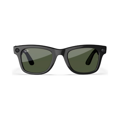 Ray-Ban Meta Wayfarer Gen1 AI Glasses - Shiny Black/ Green