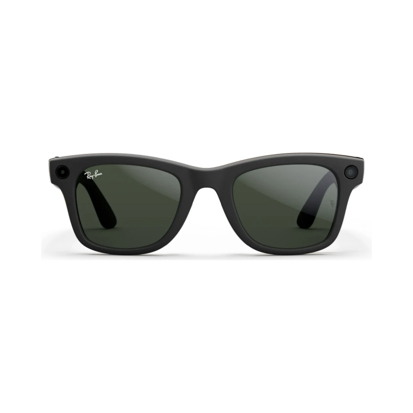 Ray-Ban Meta Wayfarer Gen1 AI Glasses - Matte Black/Clear to Graphite Green