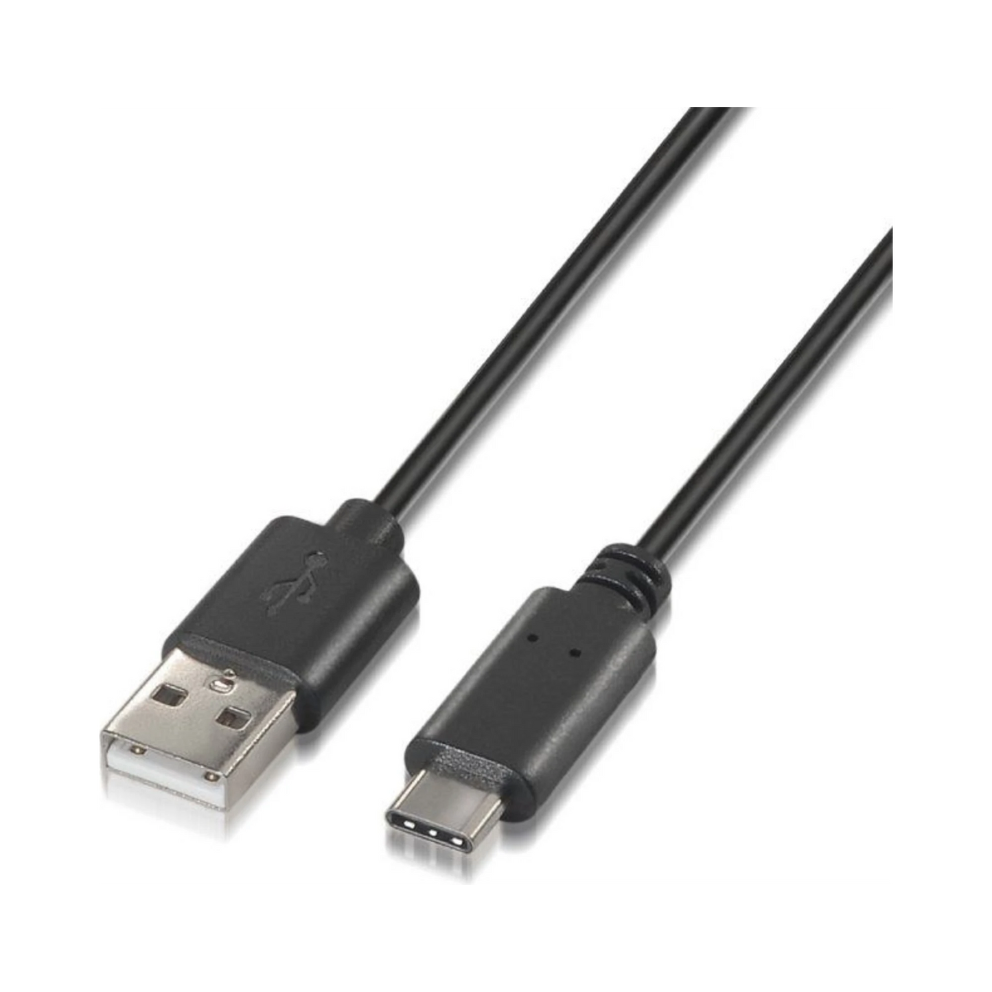 Cabo USB 2.0 Tipo-C Aisens USB Tipo-C Macho / USB Macho 1m - Preto