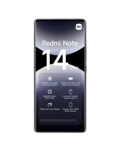 Xiaomi Redmi Note 14 Pro 4G Dual Sim 12GB RAM 512GB - Midnight Black - Bee Store